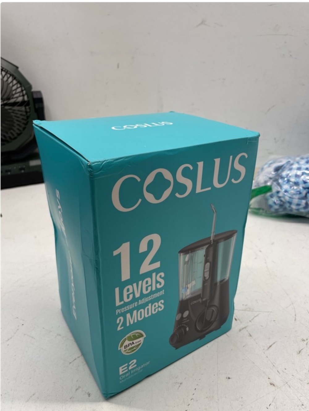 COSLUS E2 Advanced Water Dental Flosser Teeth, 2 Modes 12 Pressure Settings